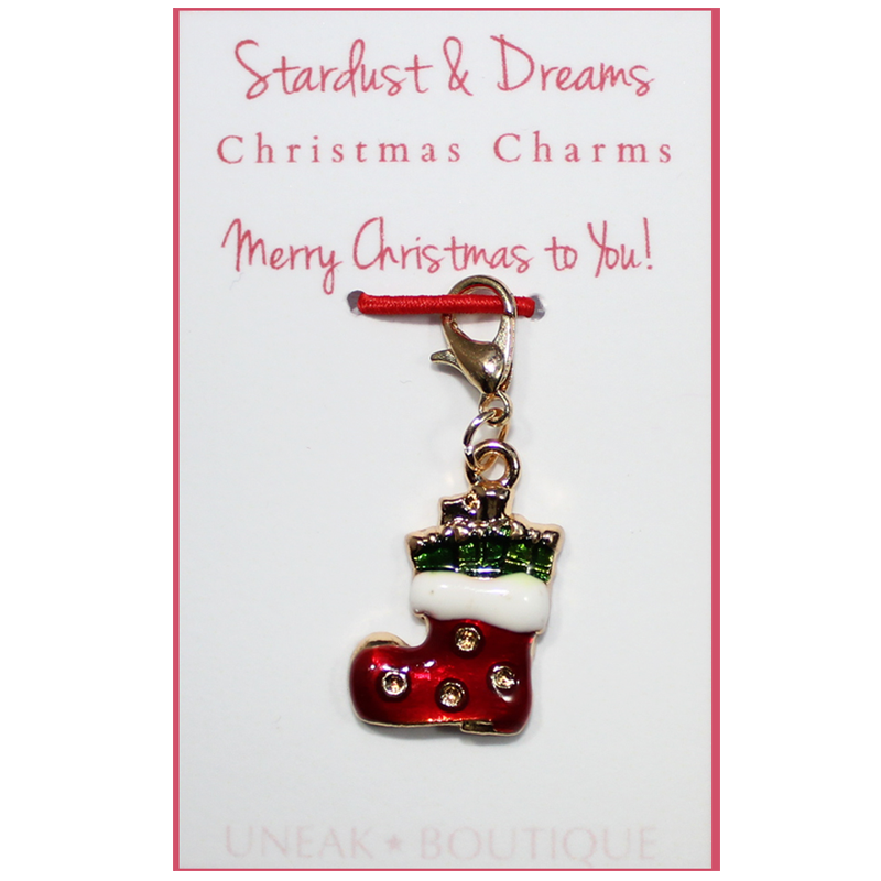 Santas Boot Christmas Clip Charm