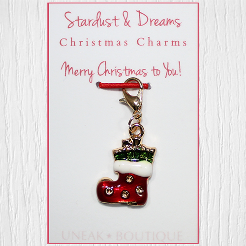 Santas Boot Christmas Clip Charm