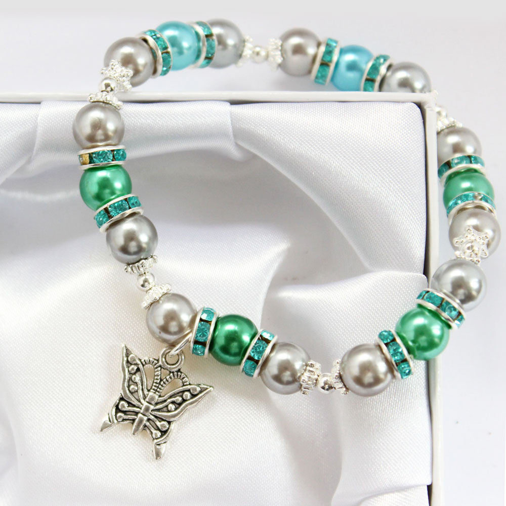 Sea Butterfly Handmade Pearl Bracelet