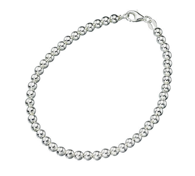 Beaded Silver Bracelet 