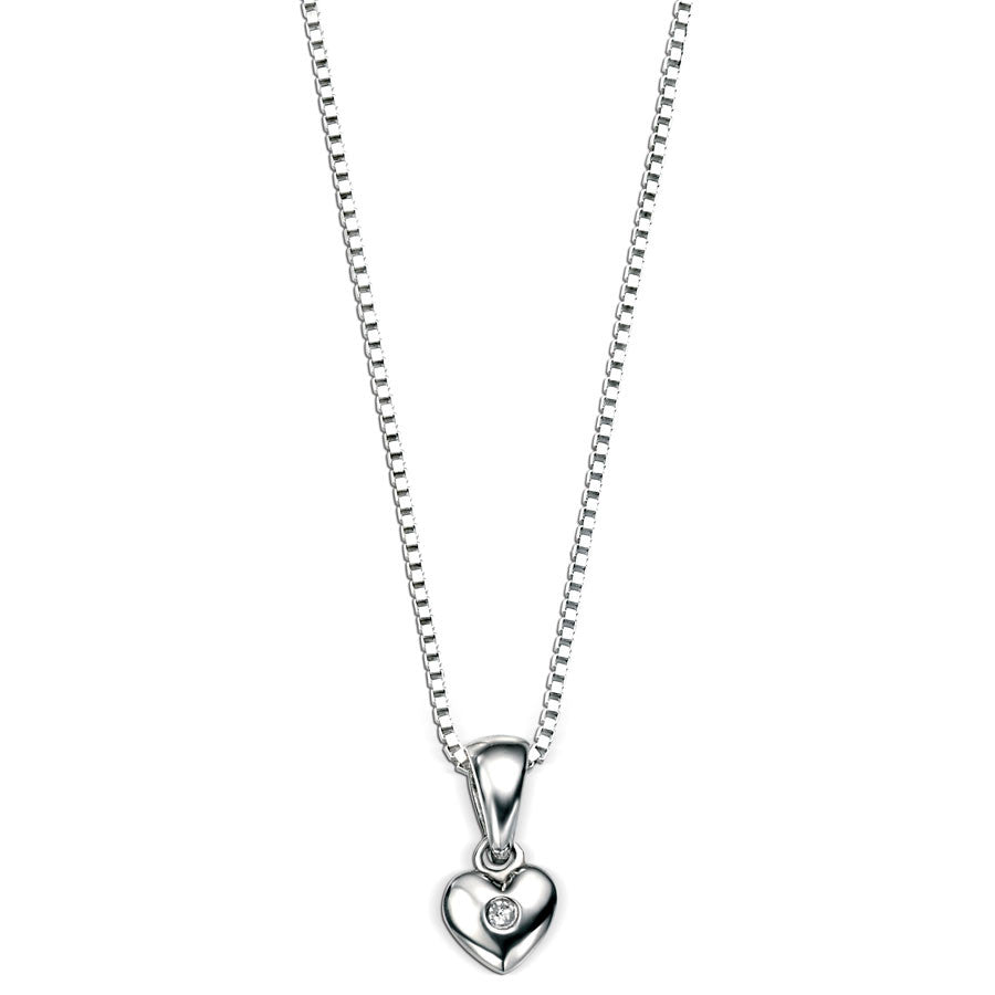 Silver Heart D for Diamond Pendant