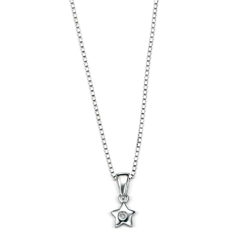 Silver Star D for Diamond Pendant