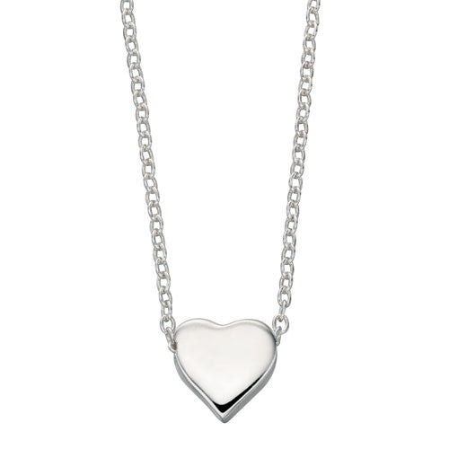 Single Heart Silver Necklace