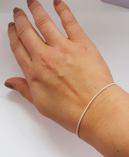 Roll Chain Sterling Silver Bracelet