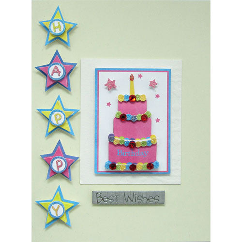 Tiered Cake Handmade Birthday Card