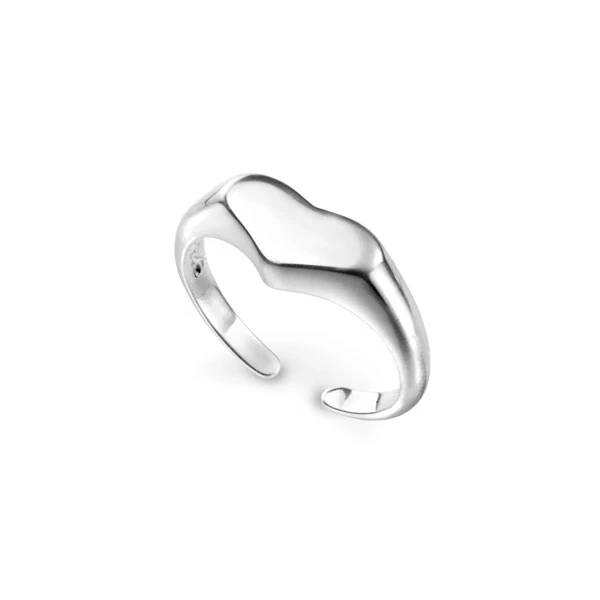 Sterling Silver Happy Heart Toe Ring