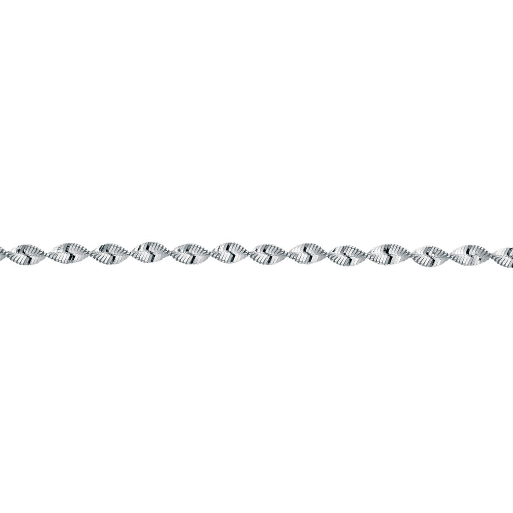 Twisted Link Sterling Silver Bracelet