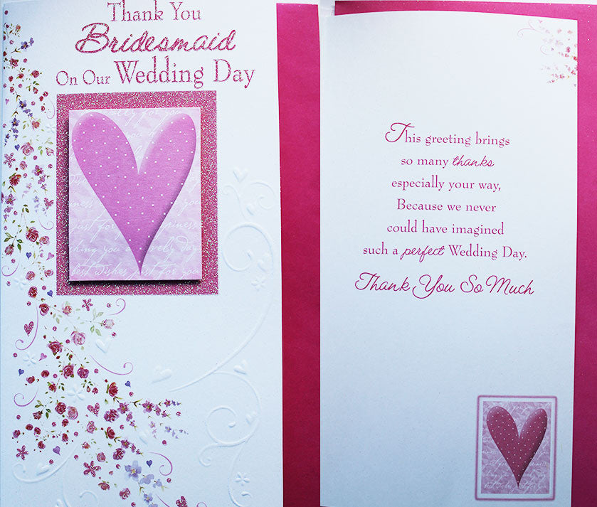Thank You Bridesmaid Card