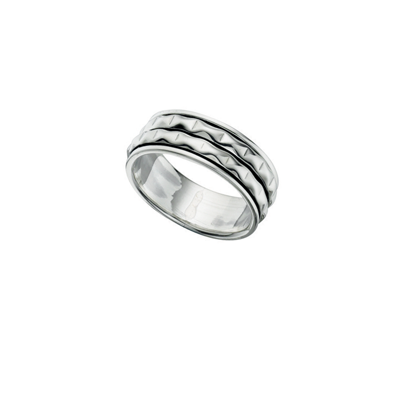 Warwick Twist Men's Silver Ring