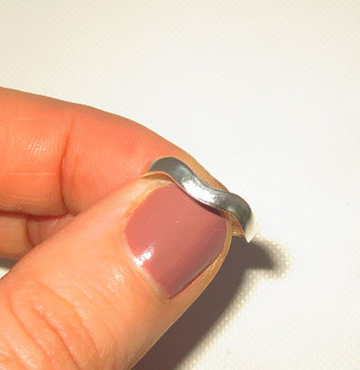 Wavy Band Silver Toe Ring