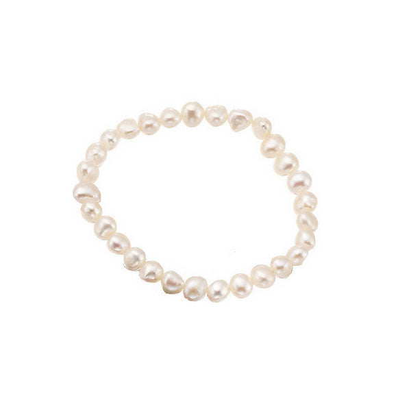 White Freshwater Pearl Bracelet