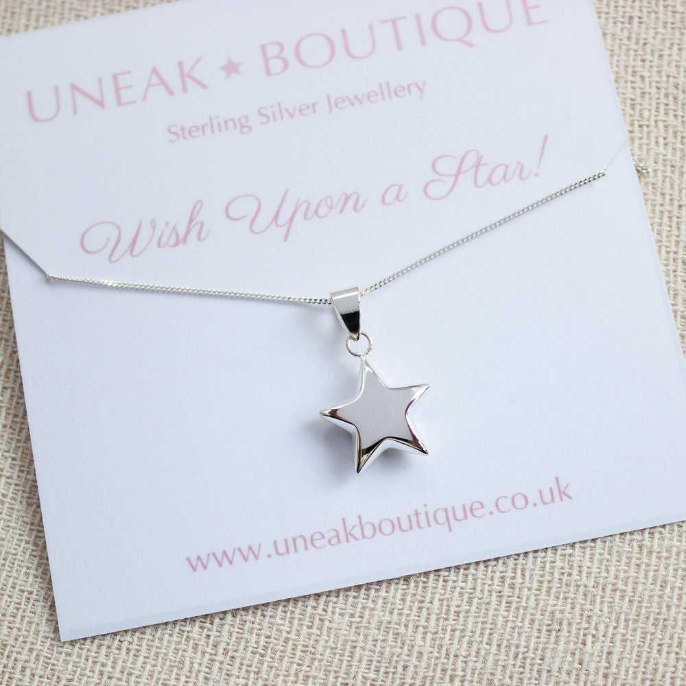 Wish Upon a Star Silver Pendant