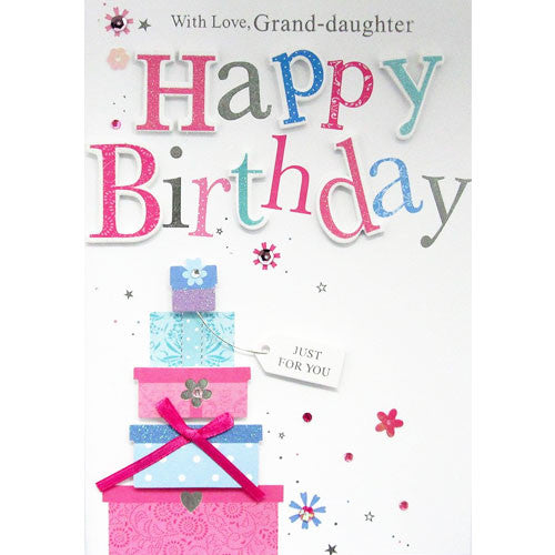 Handmade Granddaughter Birthday Card