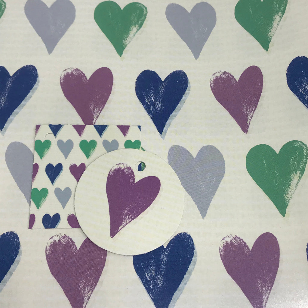 Pointed Hearts Craft Paper Gift Wrap