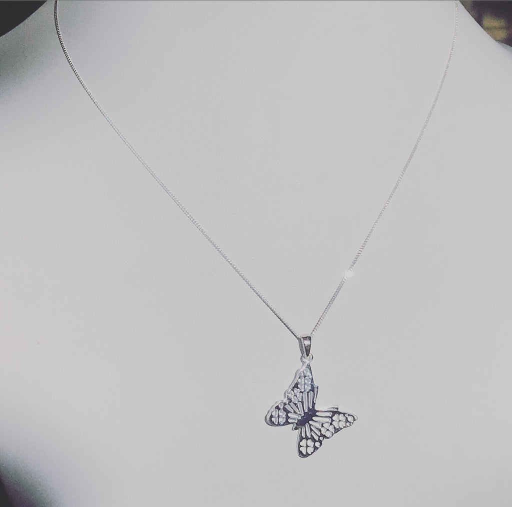 Millie Sterling Silver Butterfly Pendant