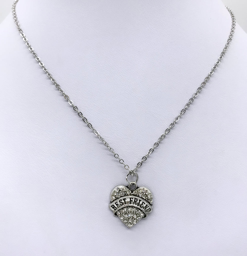 Best Friend Ice Crystal Heart Pendant