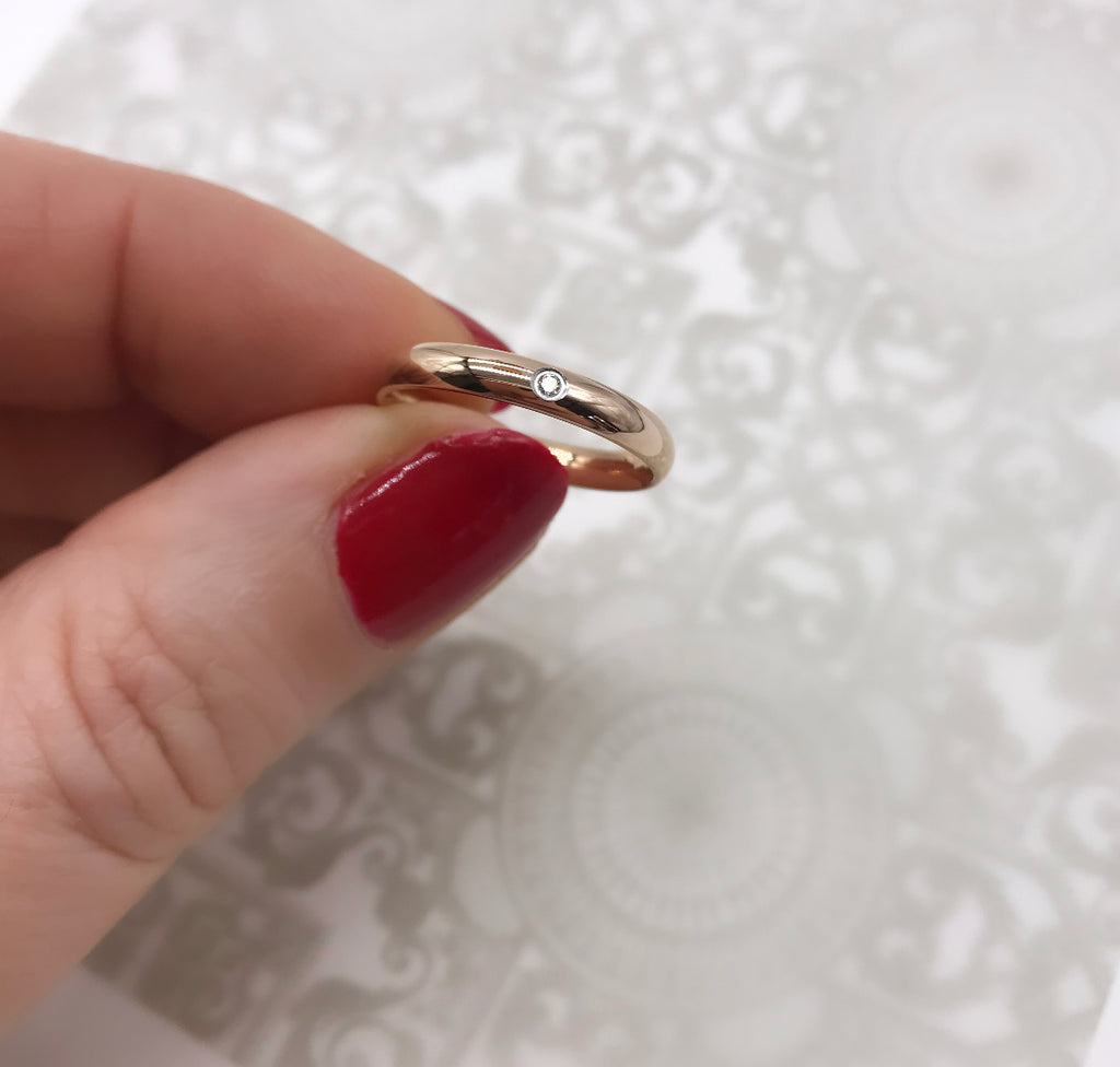 Elisa Rose Gold Band