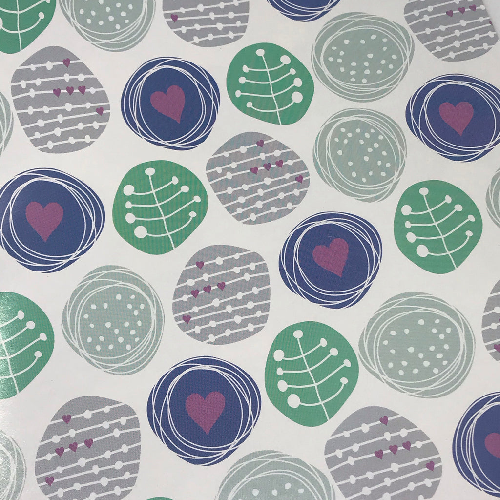 Scribble Heart Craft Paper Gift Wrap