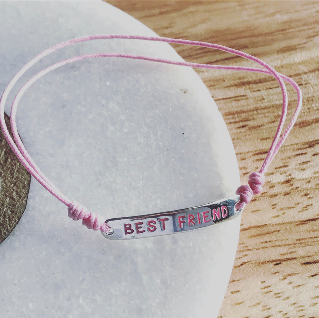 best friend pink bracelet 