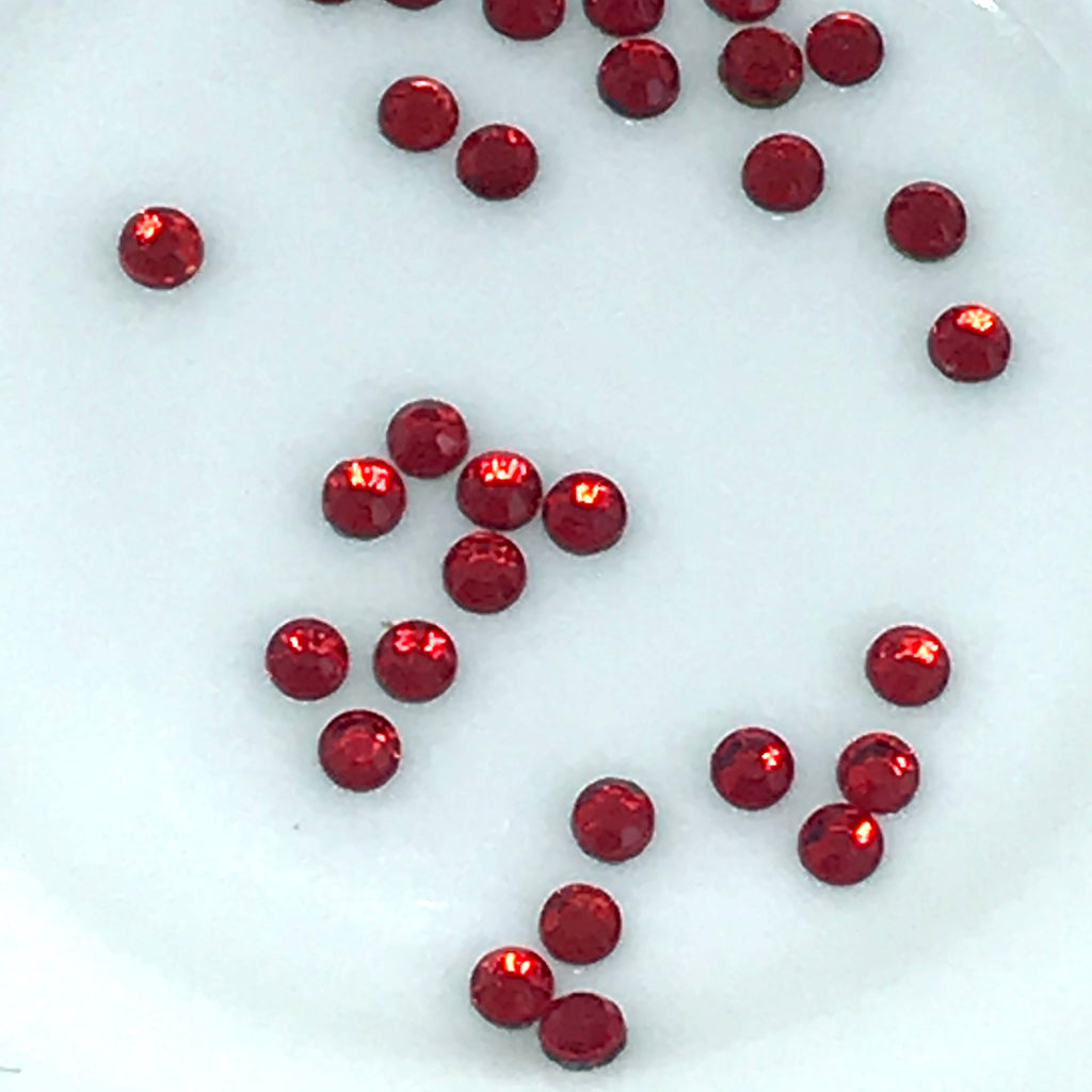 Cherry Red Hotfix Crystal Rhinestones 3mm