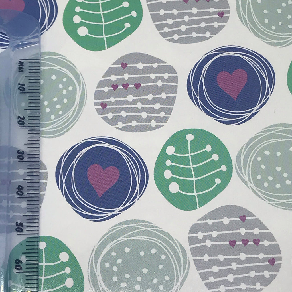 Scribble Heart Craft Paper Gift Wrap