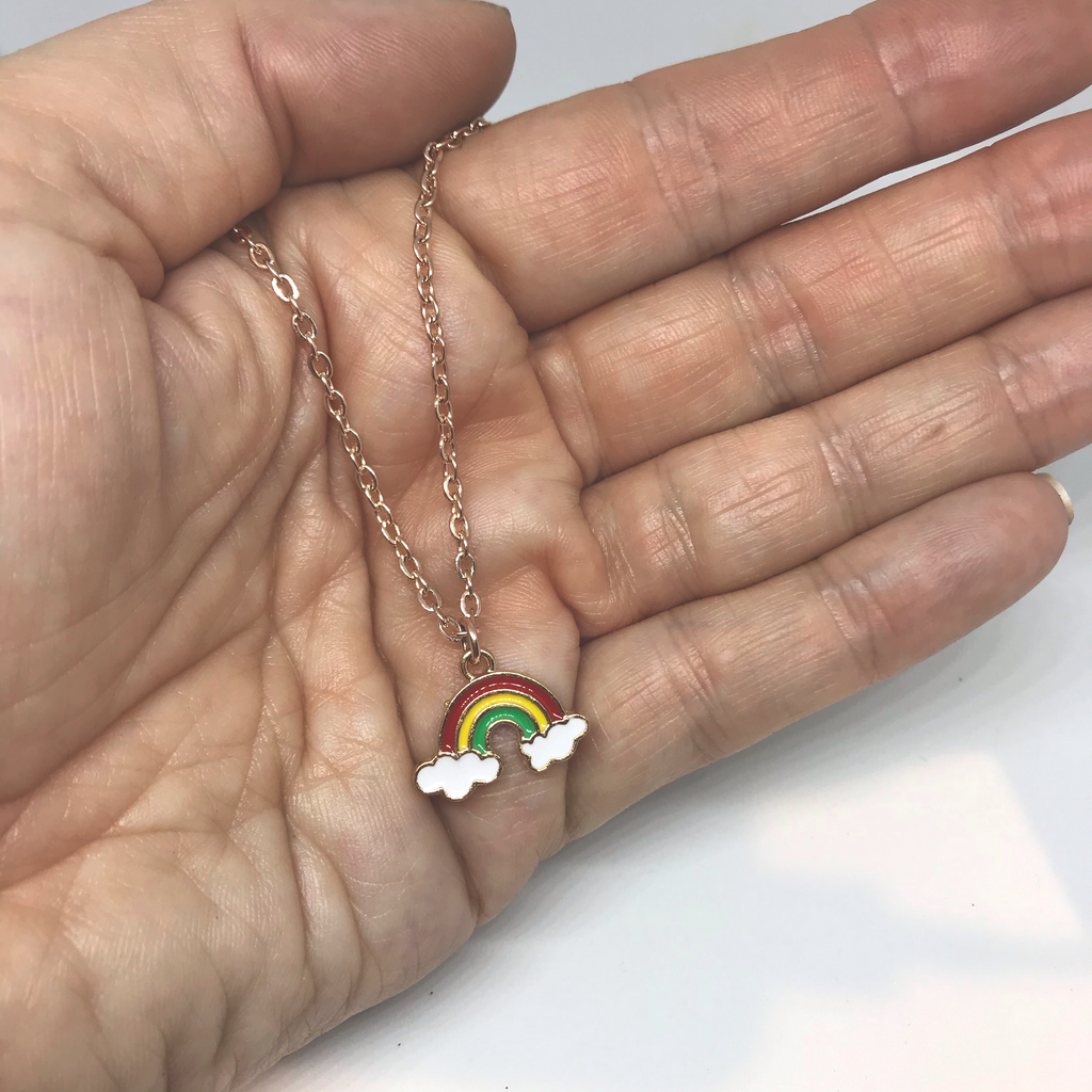 A rainbow of hope pendant