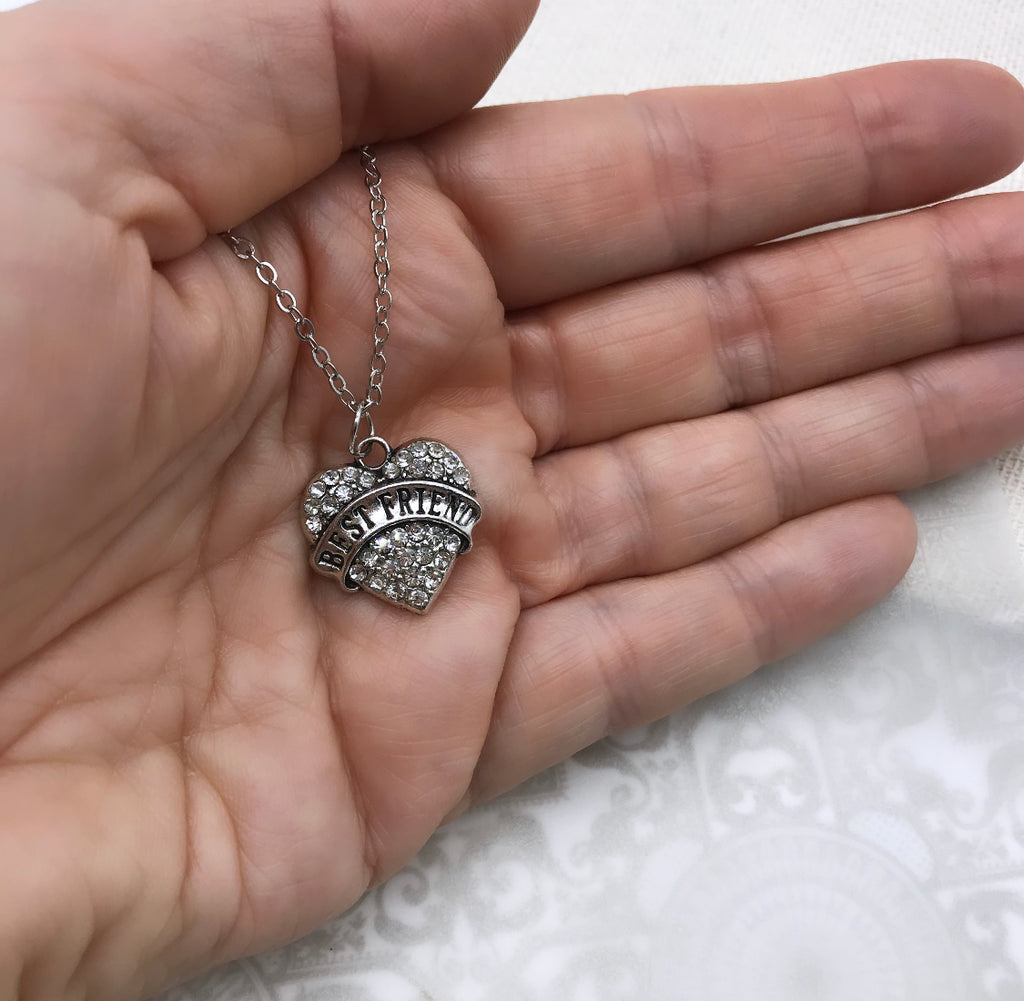 Best Friend Ice Crystal Heart Pendant