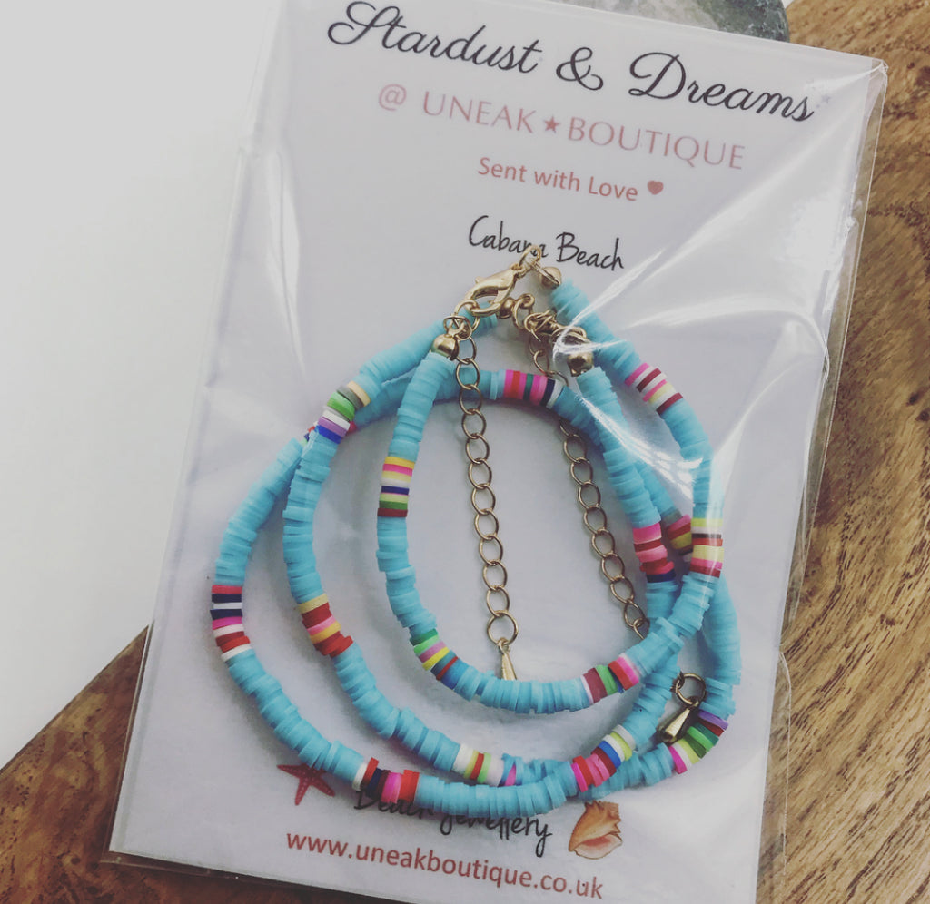 Cabana Beach Aqua Necklace Set