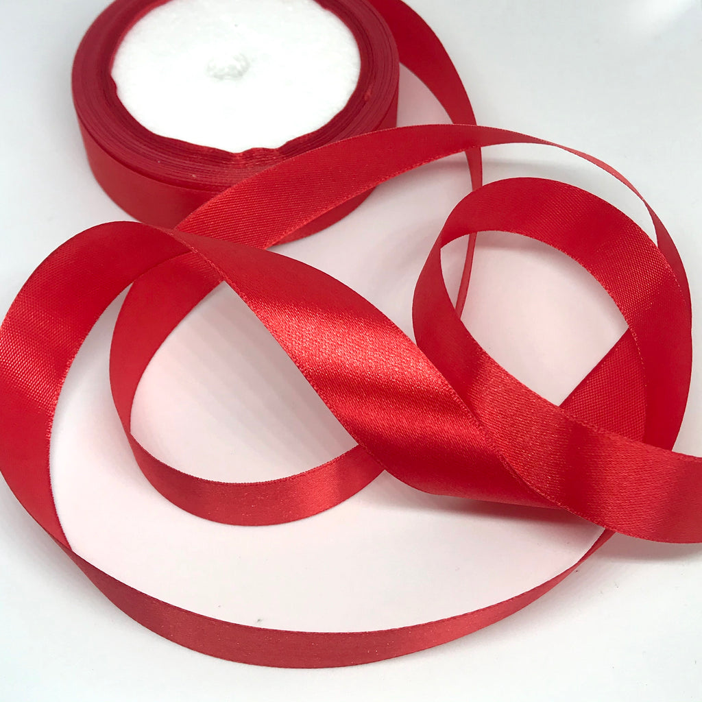 Warm Red Satin Ribbon 20mm