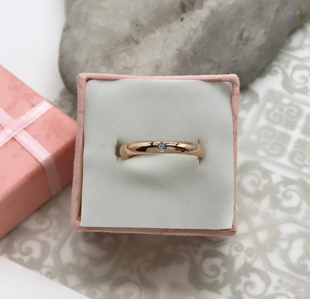 Elisa Rose Gold Band
