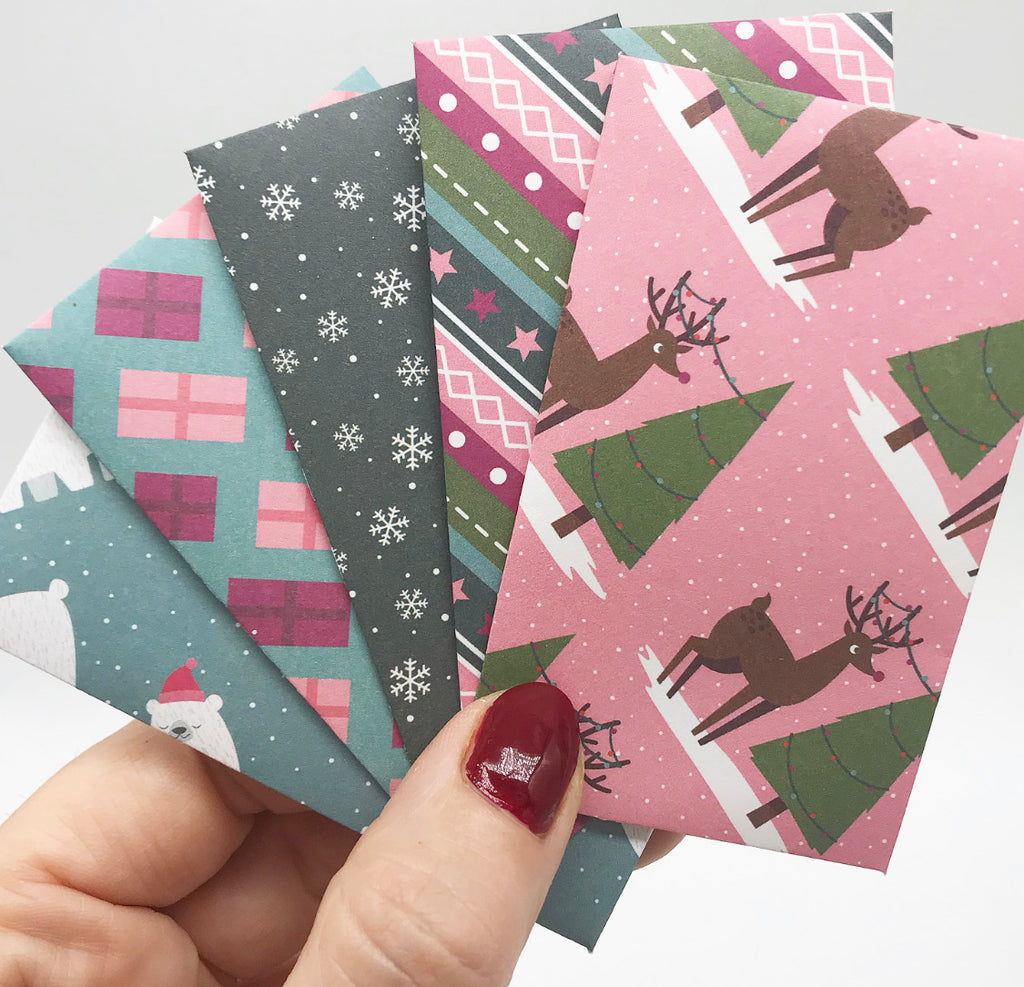 mini Christmas envelopes
