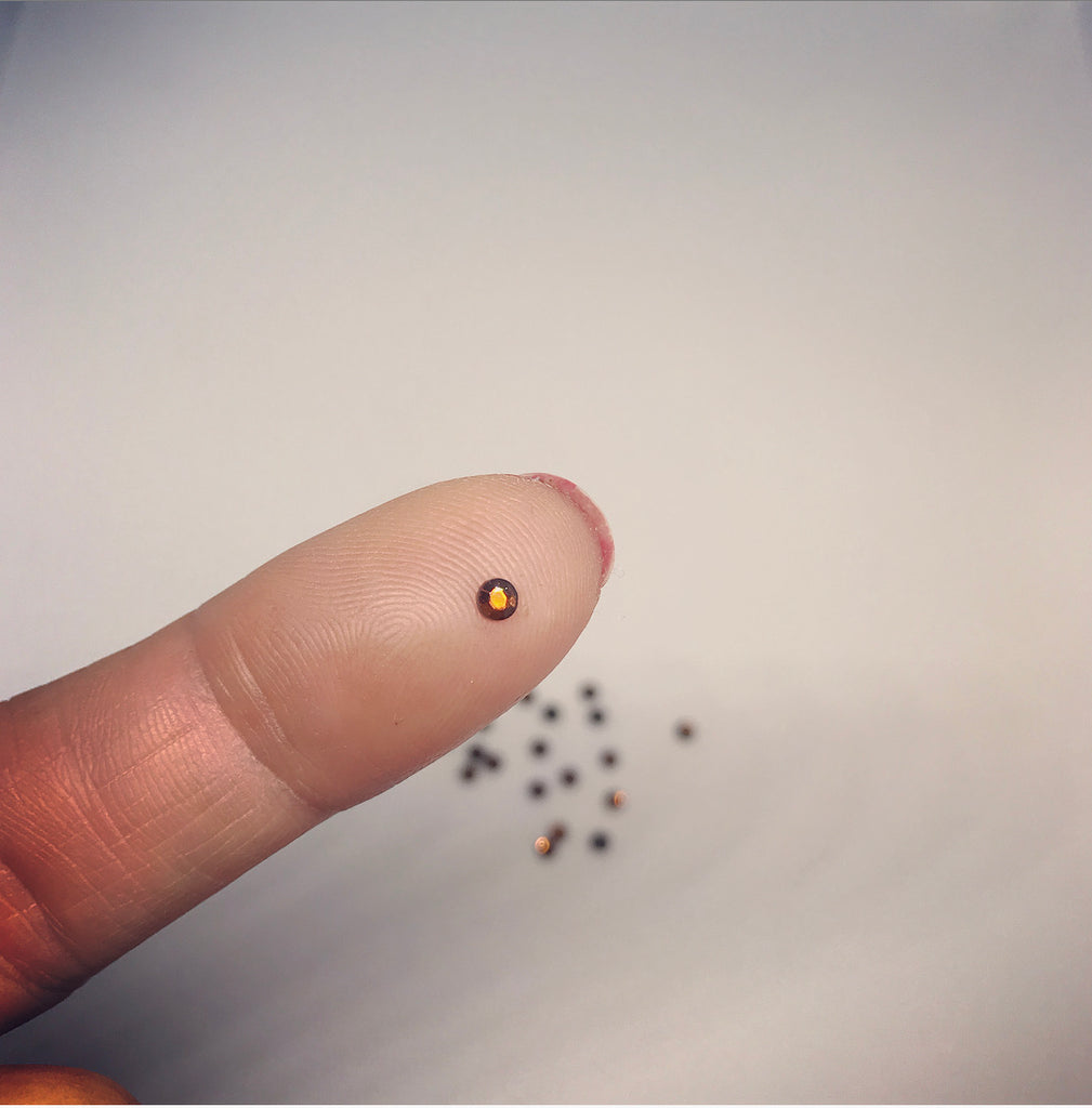 Bronze Hotfix Crystal Rhinestones 3mm