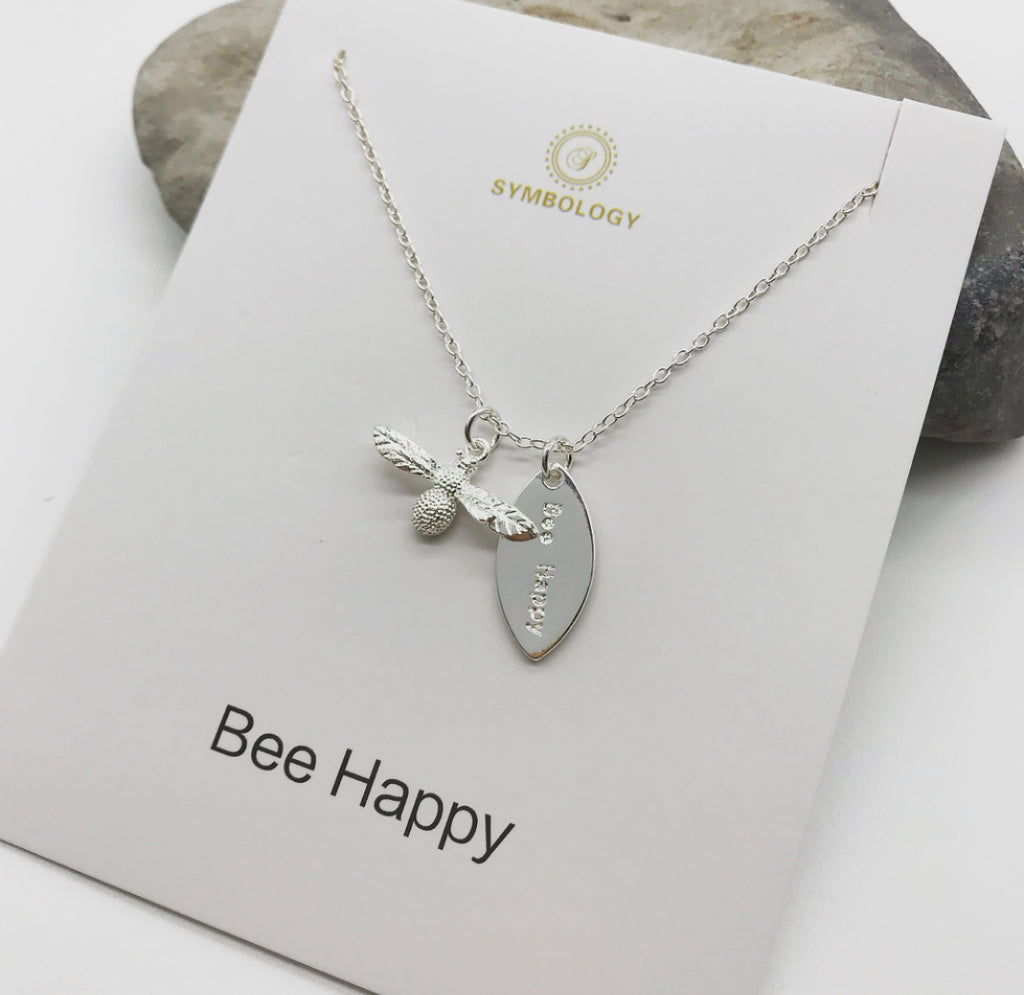 Bee Happy Necklace by Symbology