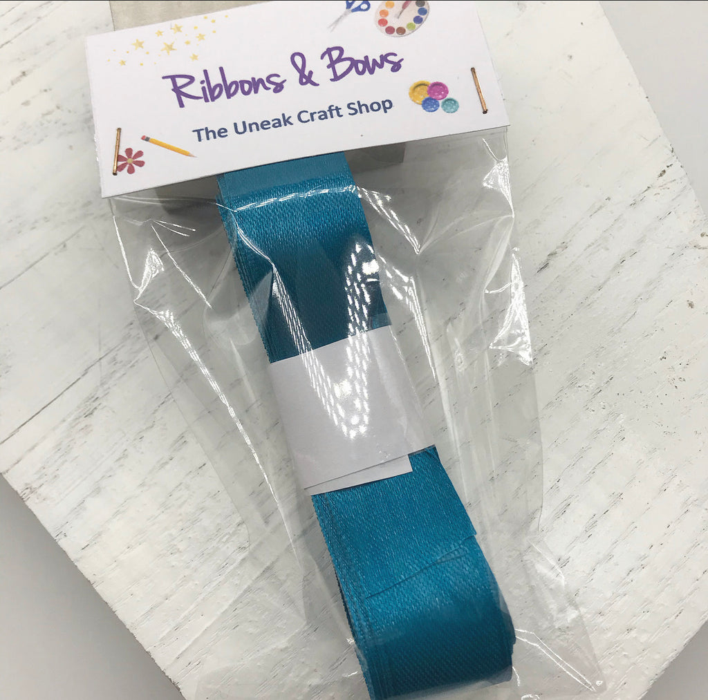 Teal Satin Ribbon 20mm