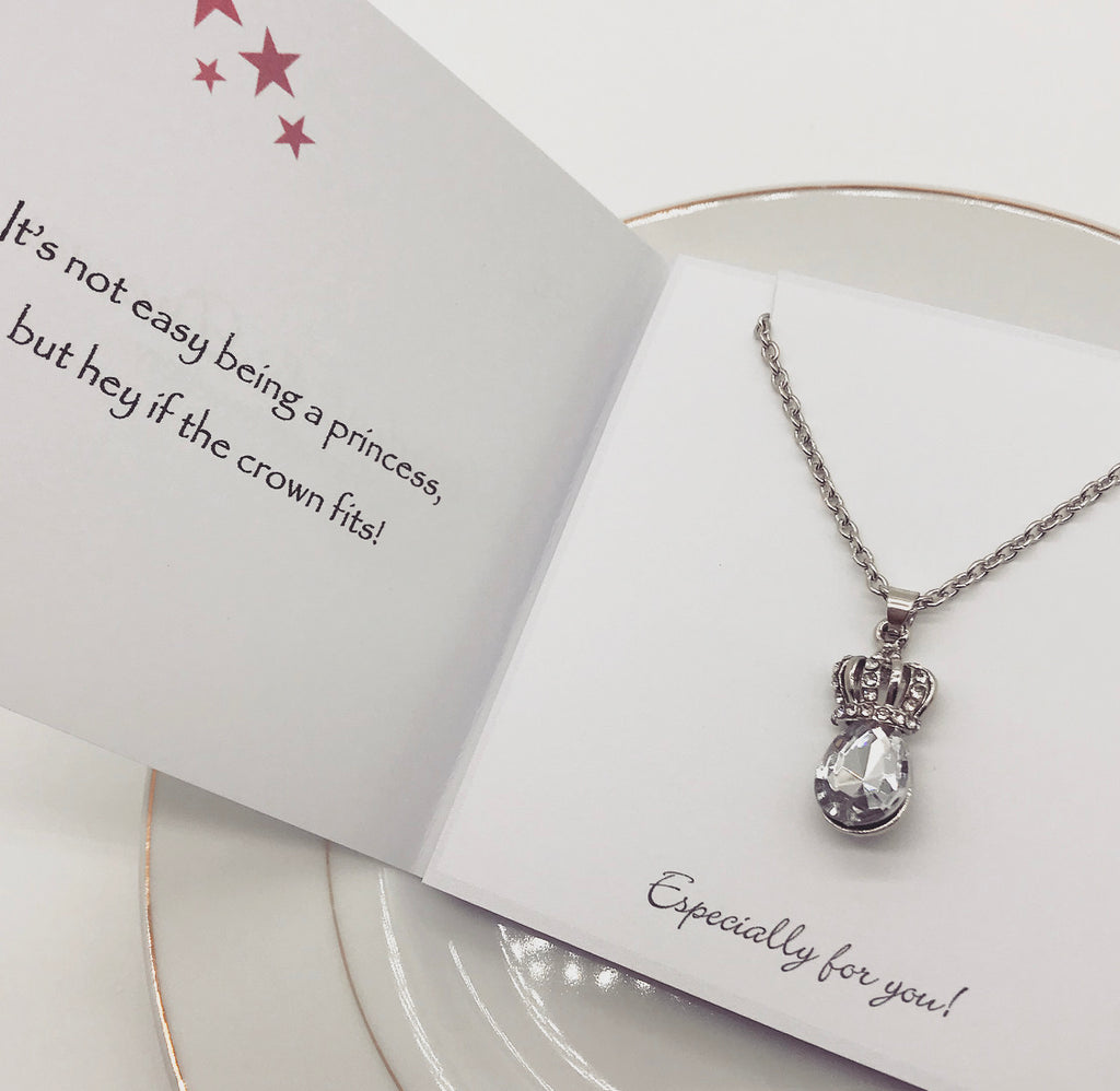 It's Not Easy Being a Princess Silver Plated Pendant