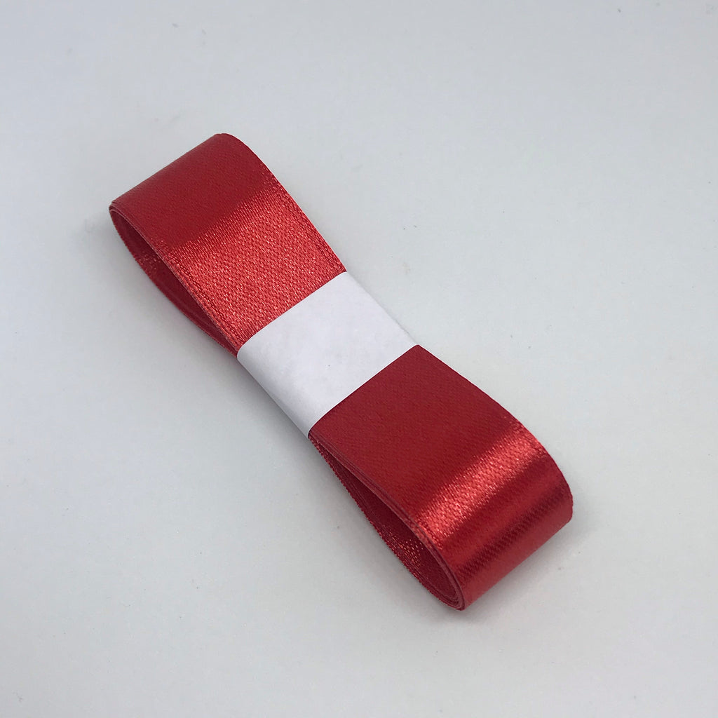 Warm Red Satin Ribbon 20mm