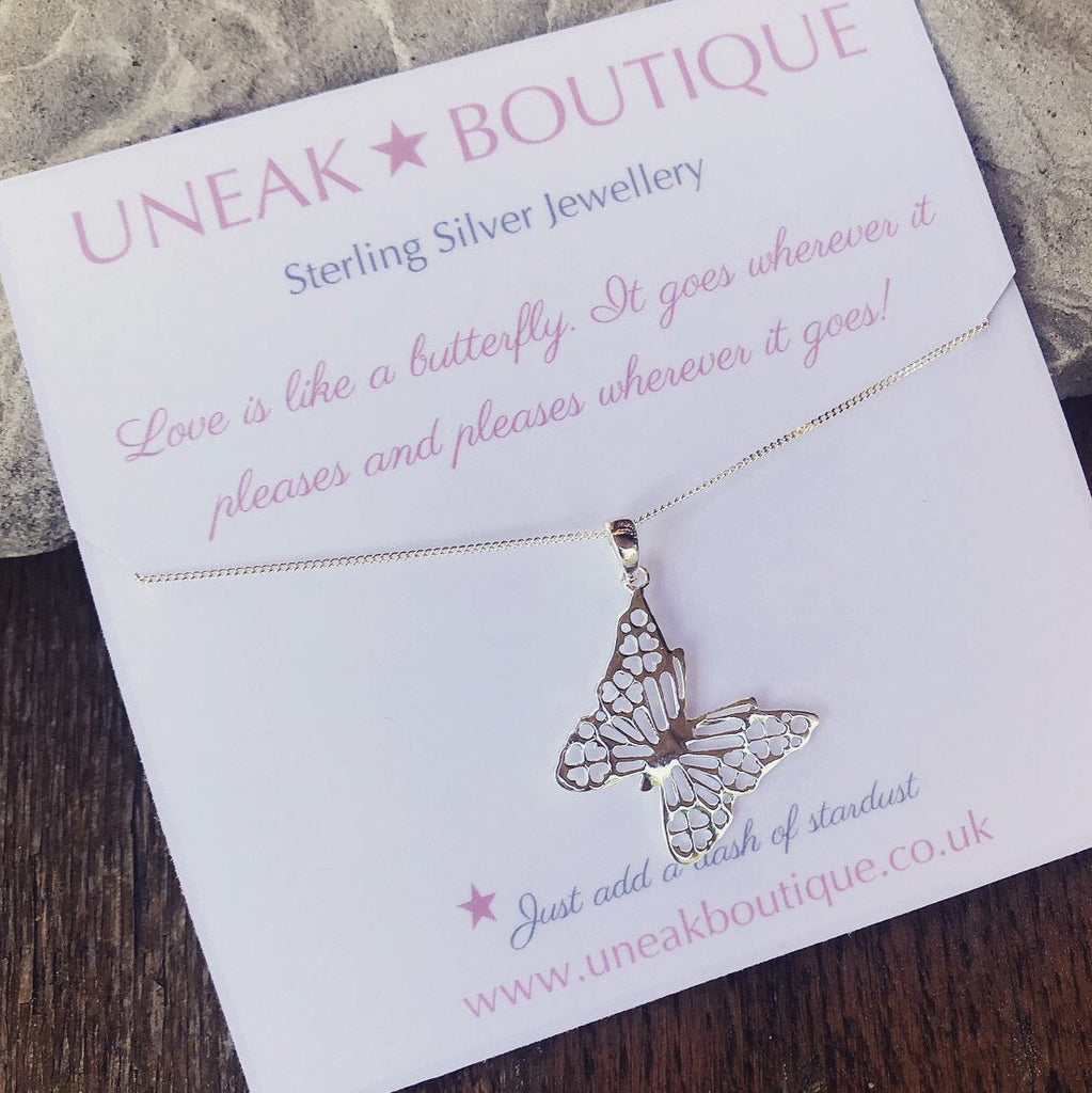 Millie Sterling Silver Butterfly Pendant