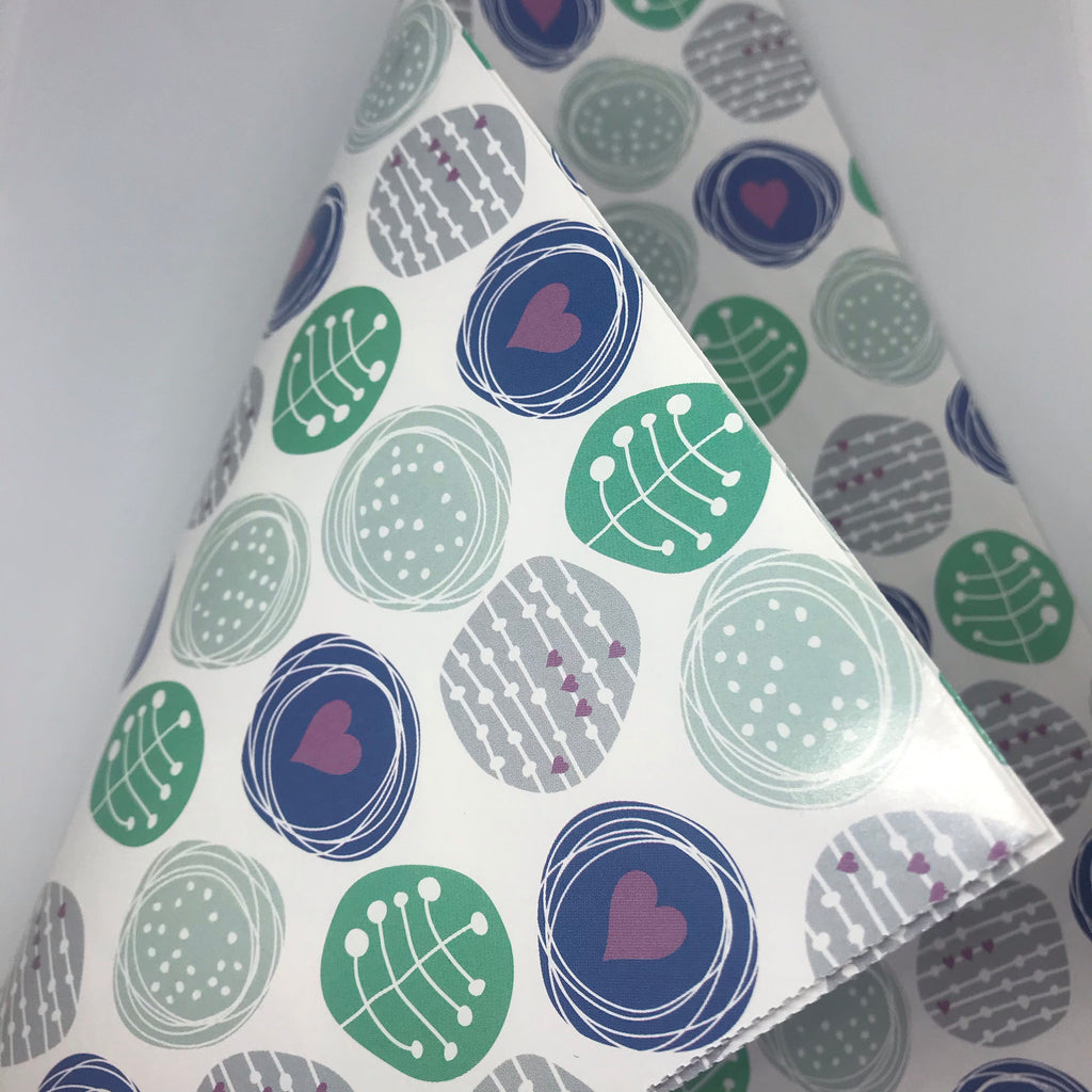 Scribble Heart Craft Paper Gift Wrap