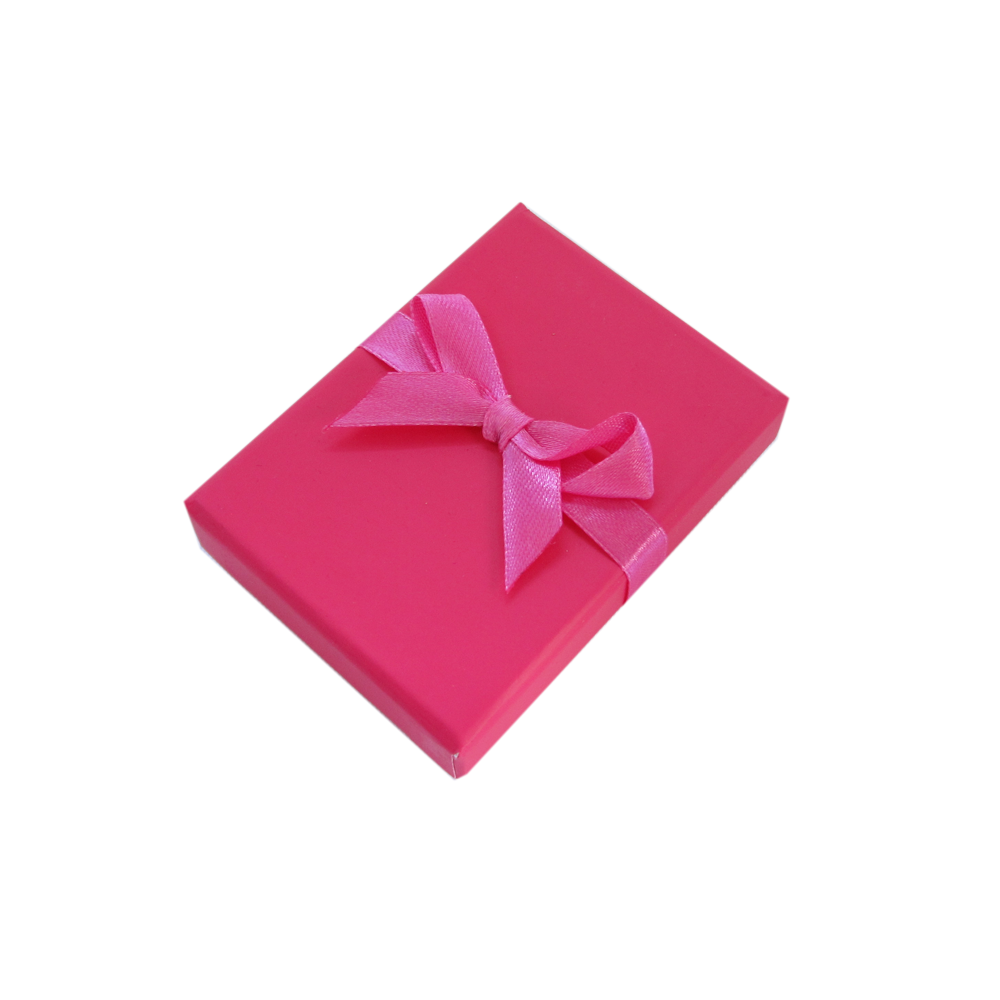 Hot Pink Bow Earring and Pendant Box