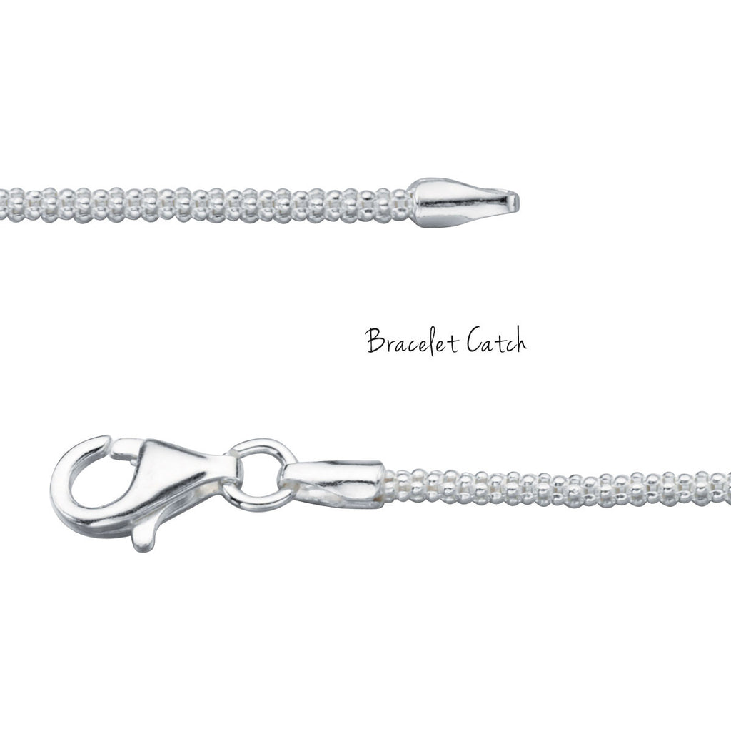 Roll Chain Sterling Silver Bracelet