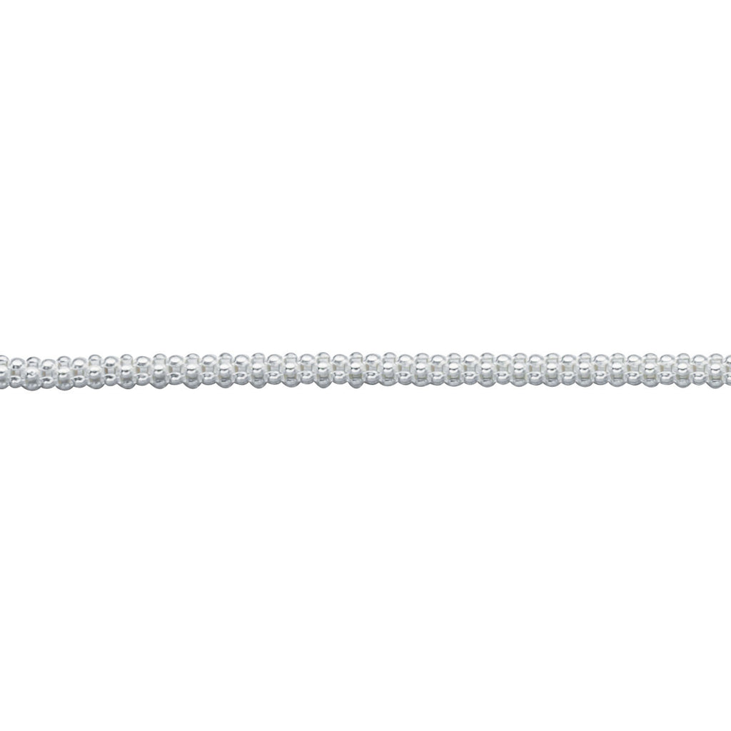 Roll Chain Sterling Silver Bracelet