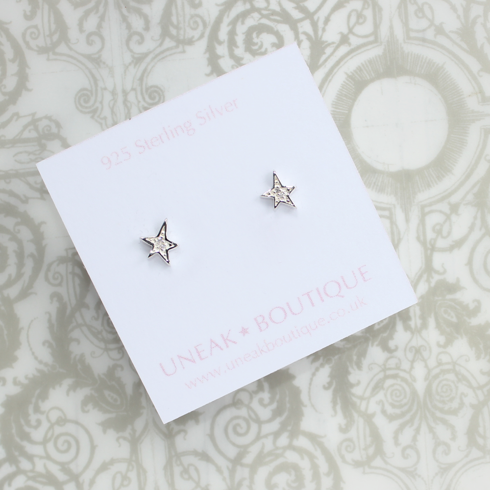 Shooting Star Earrings with Cubic Zirconia