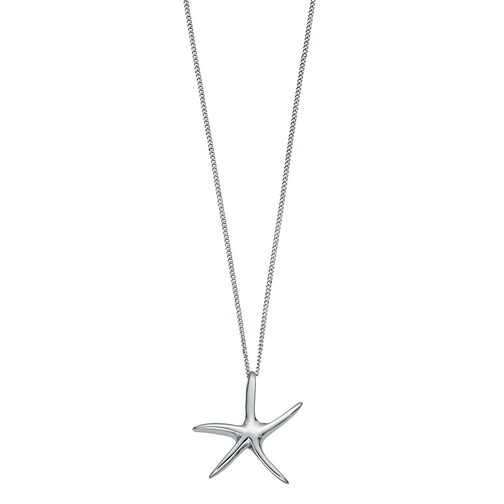 Ocean Skies Starfish Silver Pendant