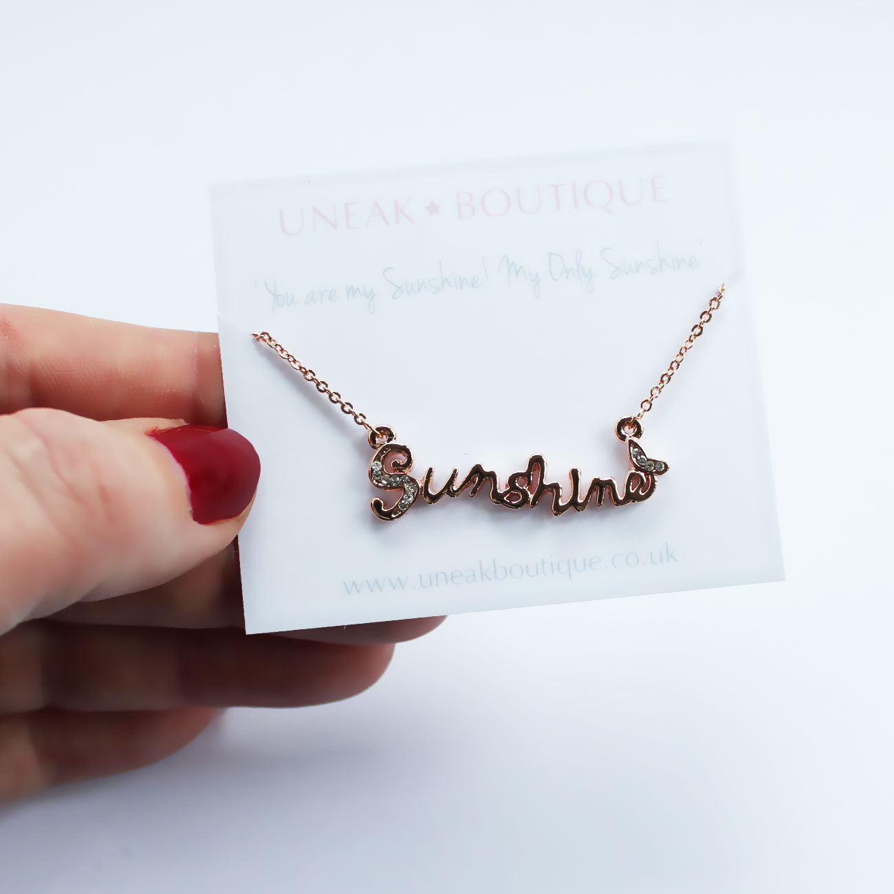 Meaningful Flower and Message Personalised Necklace | Bloom Boutique